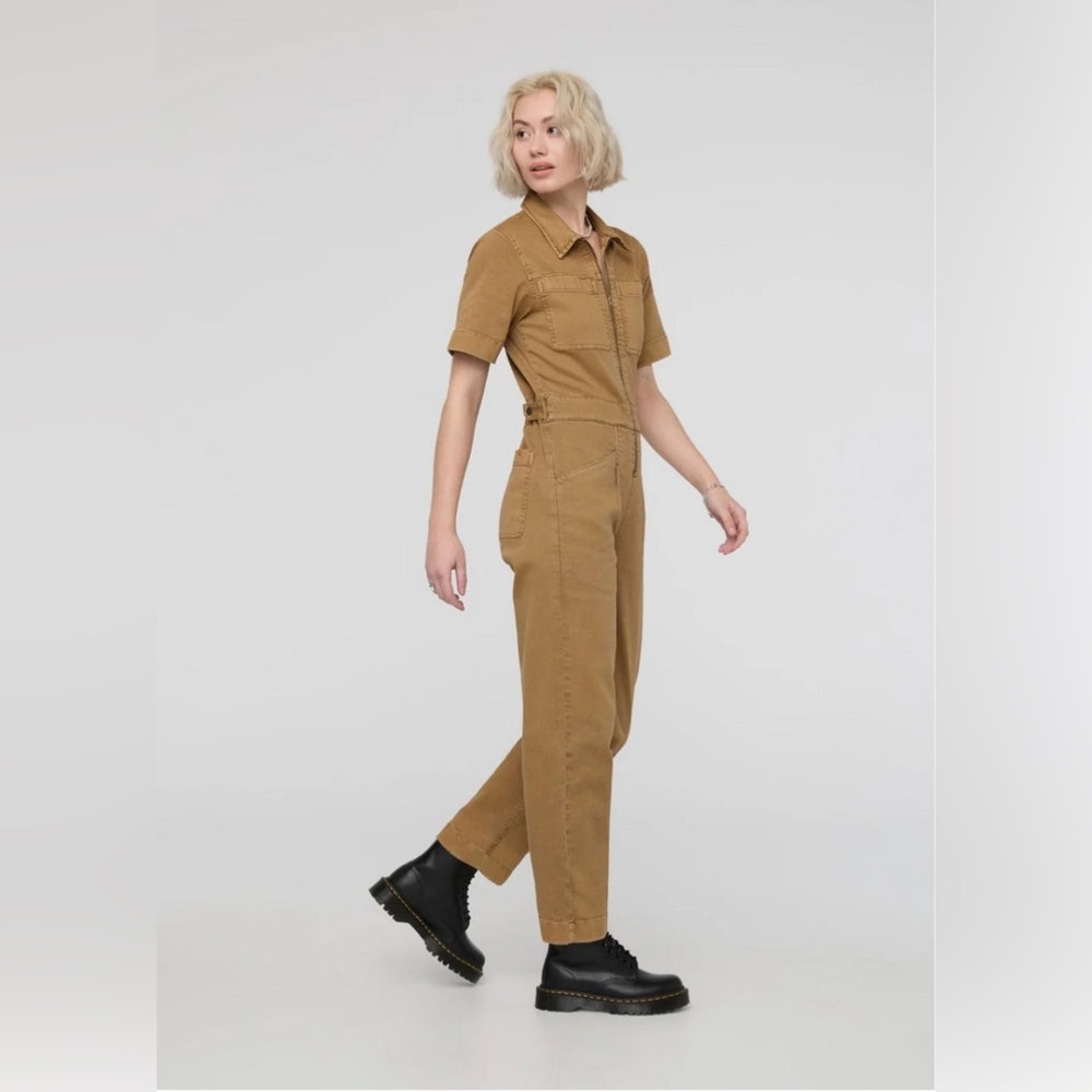 Duer Women's Lux Twill Boiler Suit - Camel